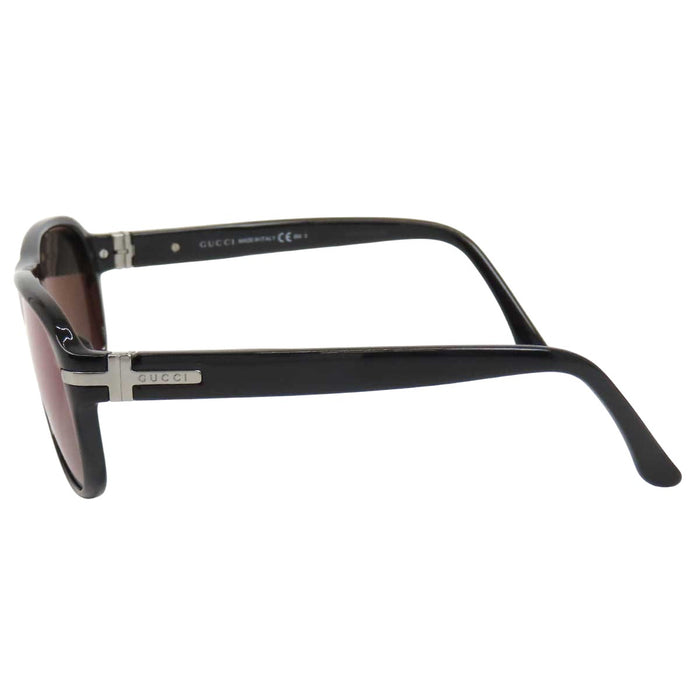 GUCCI 
Silver-tone metal eyewear 
Logo sunglasses