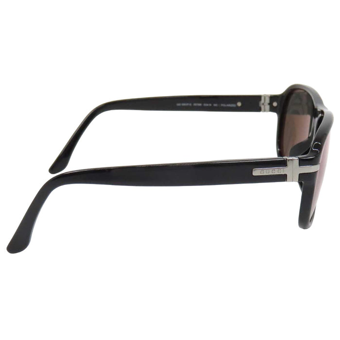 GUCCI 
Silver-tone metal eyewear 
Logo sunglasses