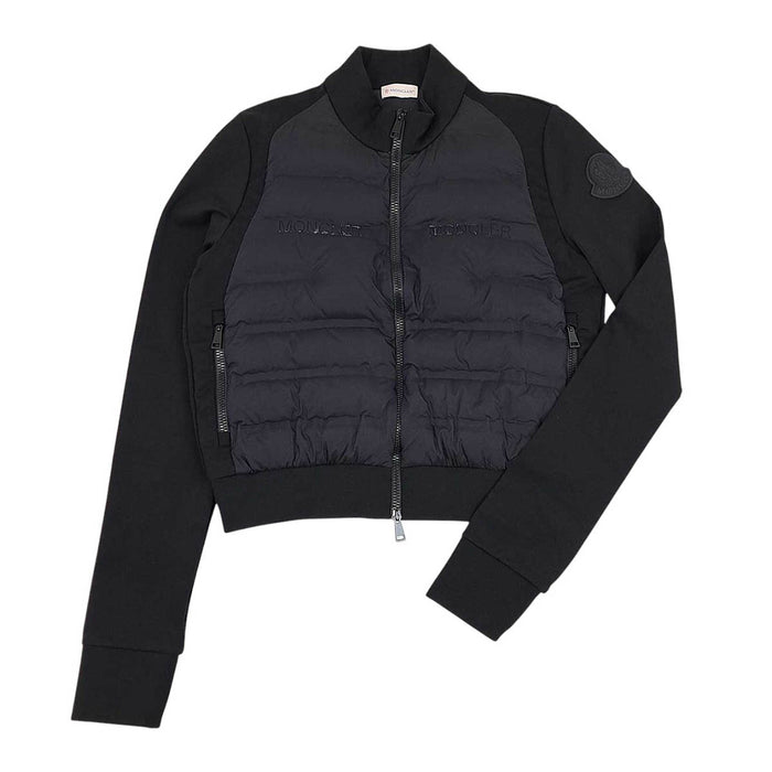MONCLER 
ロゴ ワッペン ダブルジップ ハイネック ナイロン 
MAGLIA CARDIGAN 切替 ダウンジャケット