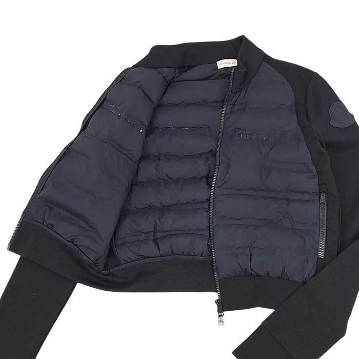 MONCLER 
ロゴ ワッペン ダブルジップ ハイネック ナイロン 
MAGLIA CARDIGAN 切替 ダウンジャケット