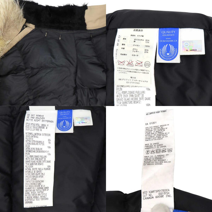 CANADA GOOSE 
Logo Bronte Parka Patch Hood Fur 
BRONTE PARKA Down Coat