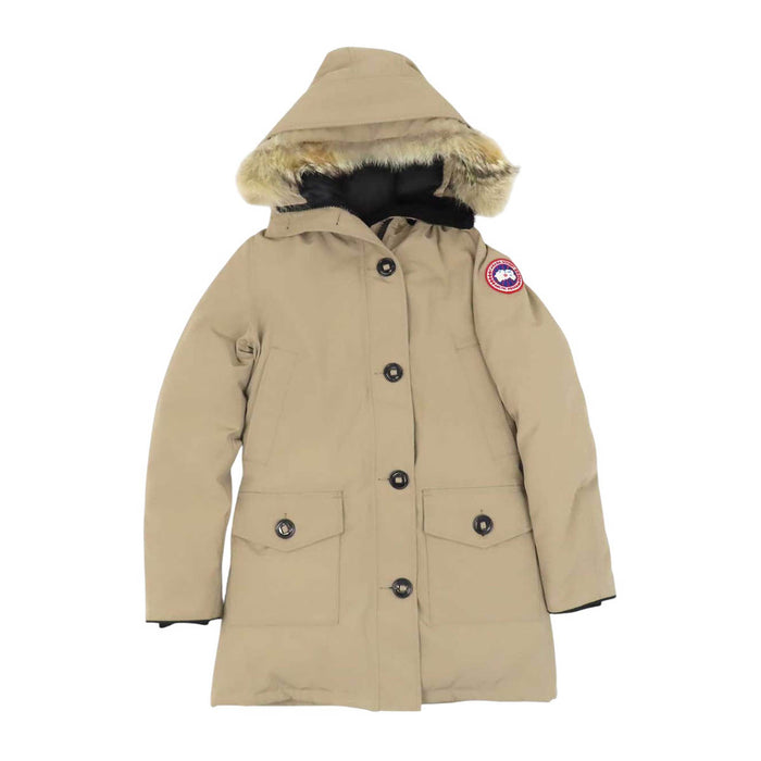 CANADA GOOSE 
Logo Bronte Parka Patch Hood Fur 
BRONTE PARKA Down Coat
