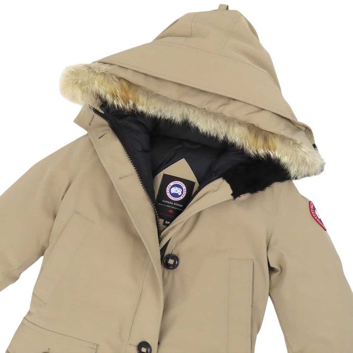 CANADA GOOSE 
Logo Bronte Parka Patch Hood Fur 
BRONTE PARKA Down Coat