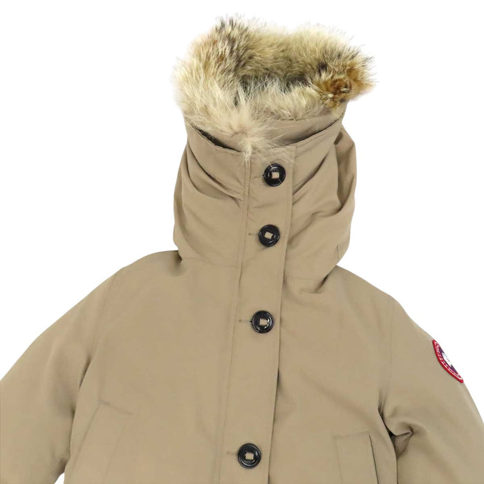 CANADA GOOSE 
Logo Bronte Parka Patch Hood Fur 
BRONTE PARKA Down Coat
