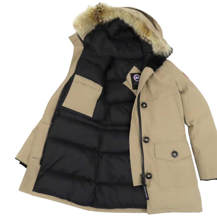 CANADA GOOSE 
Logo Bronte Parka Patch Hood Fur 
BRONTE PARKA Down Coat