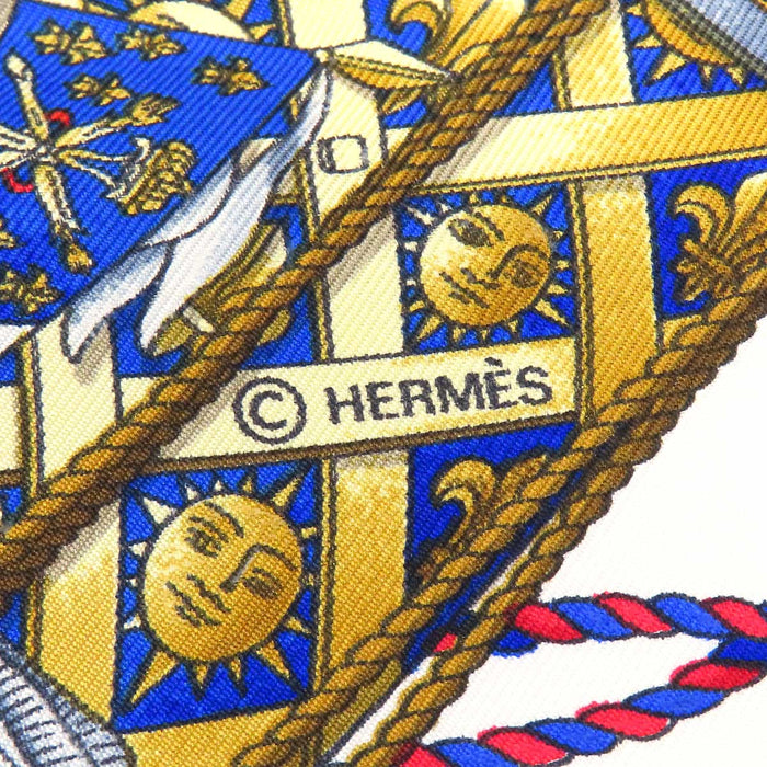 HERMES 
スカーフ 大判 シルク 
カレ 90 LES TAMBOURS タンブールの太鼓