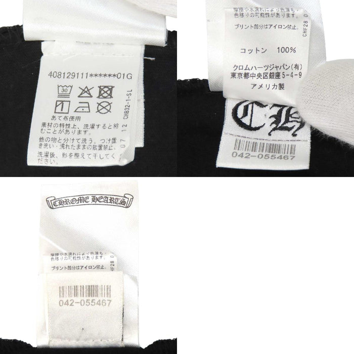 CHROME HEARTS 
CH スクロールラベル ロゴ コットン クルーネック 
ホースシュー プリント Tシャツ