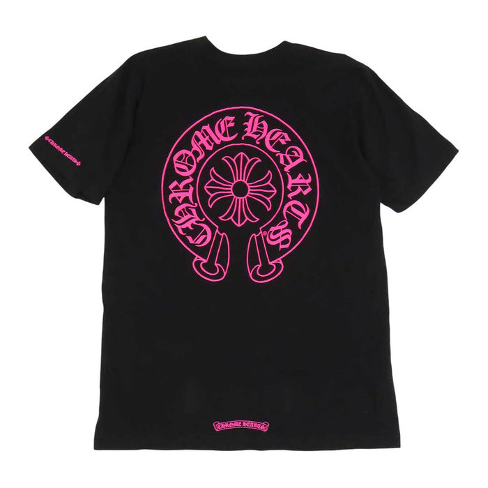 CHROME HEARTS 
CH スクロールラベル ロゴ コットン クルーネック 
ホースシュー プリント Tシャツ