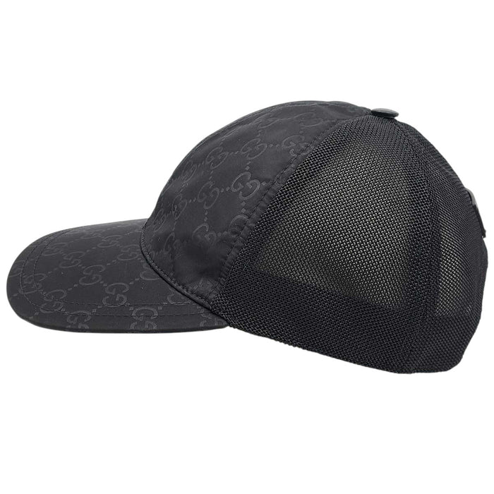 GUCCI 
Tracker Logo Nylon Mesh Leather Patch 
GG Cap