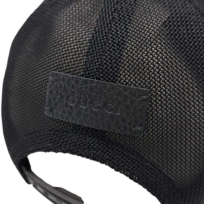 GUCCI 
Tracker Logo Nylon Mesh Leather Patch 
GG Cap