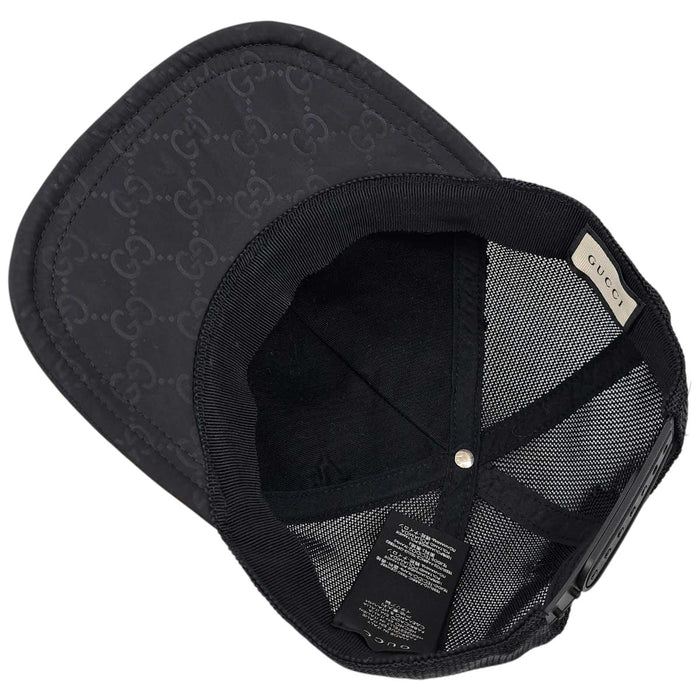 GUCCI 
Tracker Logo Nylon Mesh Leather Patch 
GG Cap