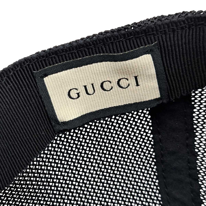GUCCI 
Tracker Logo Nylon Mesh Leather Patch 
GG Cap