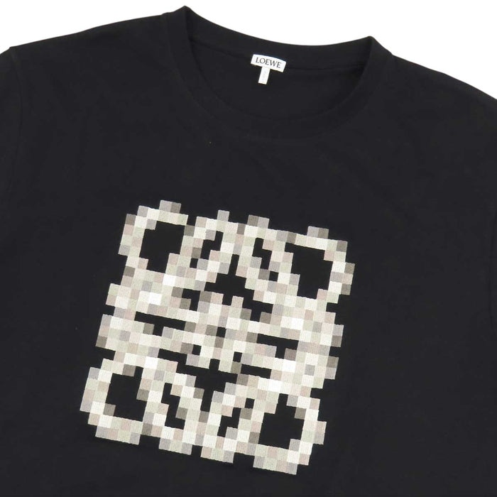 LOEWE 
ロゴ コットン クルーネック 
ピクセレイテッド アナグラム Tシャツ
