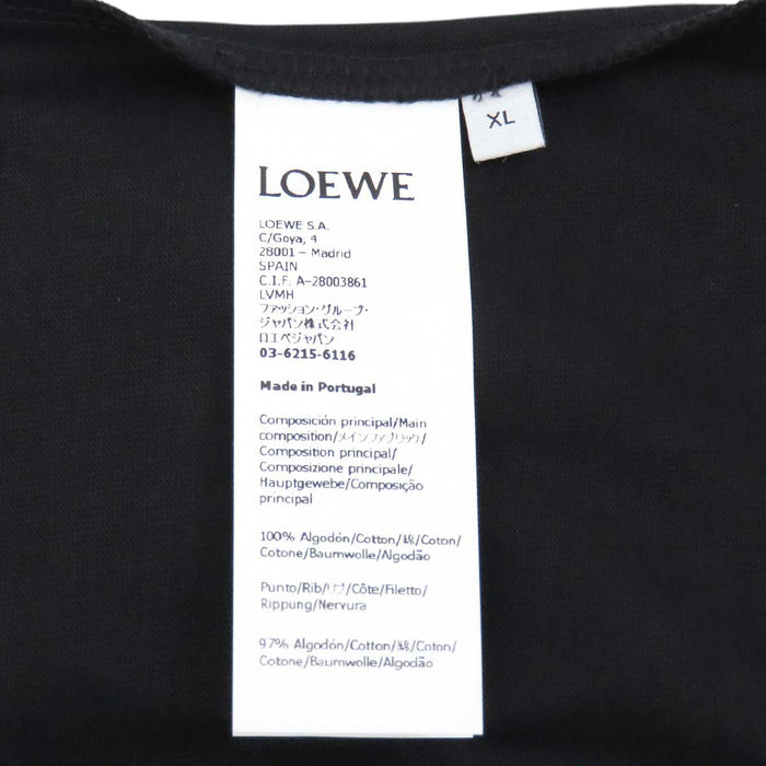 LOEWE 
ロゴ コットン クルーネック 
ピクセレイテッド アナグラム Tシャツ
