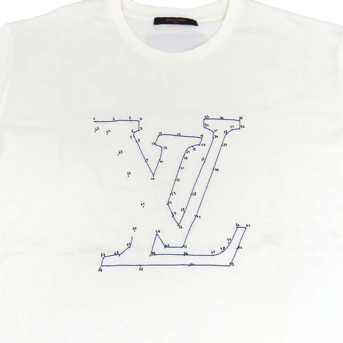 LOUIS VUITTON 
インサイドアウト 刺繍 コットン クルーネック 
LV ステッチ プリント エンブロイダリー Tシャツ
