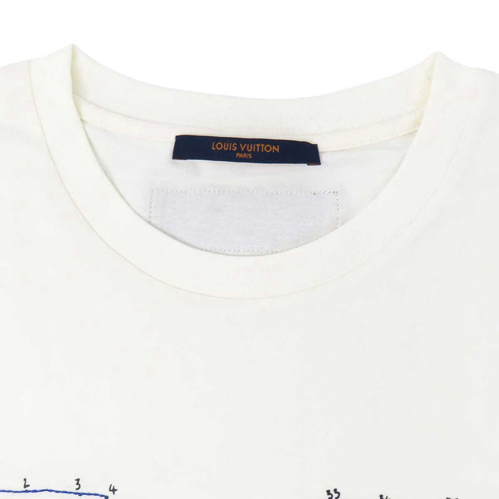 LOUIS VUITTON 
インサイドアウト 刺繍 コットン クルーネック 
LV ステッチ プリント エンブロイダリー Tシャツ