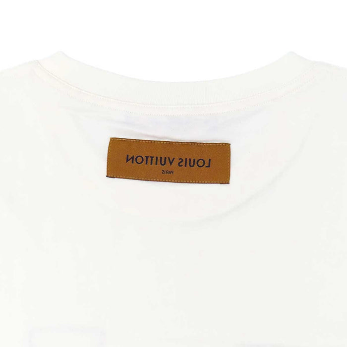 LOUIS VUITTON 
インサイドアウト 刺繍 コットン クルーネック 
LV ステッチ プリント エンブロイダリー Tシャツ
