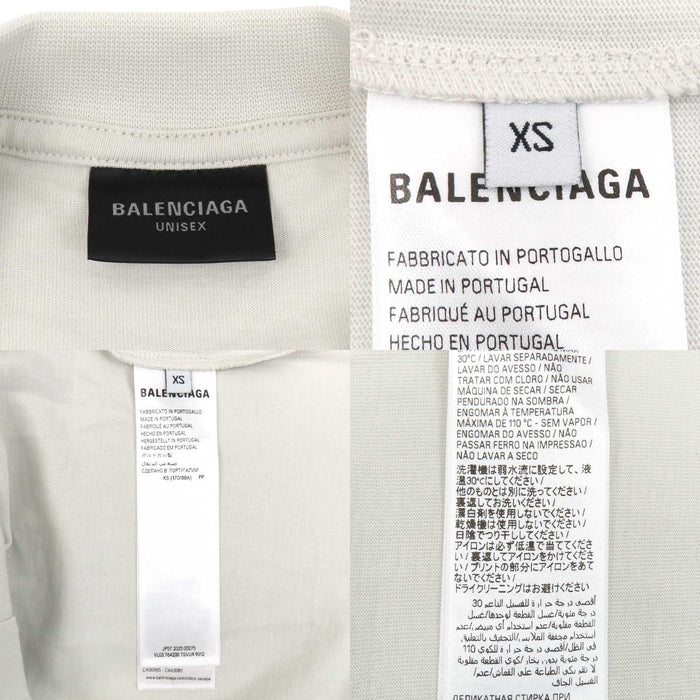 BALENCIAGA 
コットン クルーネック 
ロゴ プリント Tシャツ
