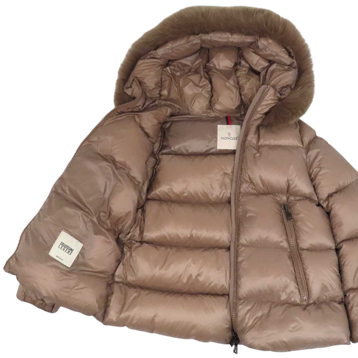 MONCLER 
ロゴ ワッペン フード ファー ダブルジップ 
SERIFUR セリファー ダウンジャケット