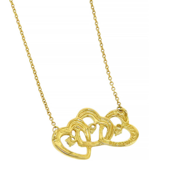 TIFFANY&Co. 
Collier Triple cœur en diamants