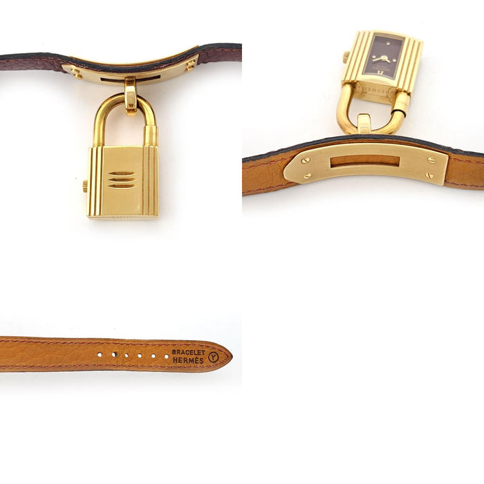 HERMES 
ケリーウォッチ ボルドーダイヤル 
箱ギャラ付