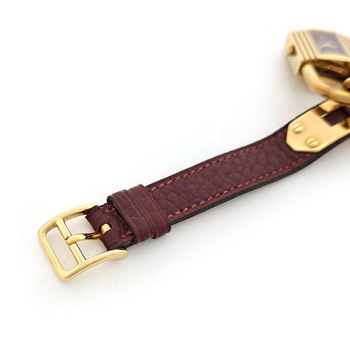 HERMES 
ケリーウォッチ ボルドーダイヤル 
箱ギャラ付