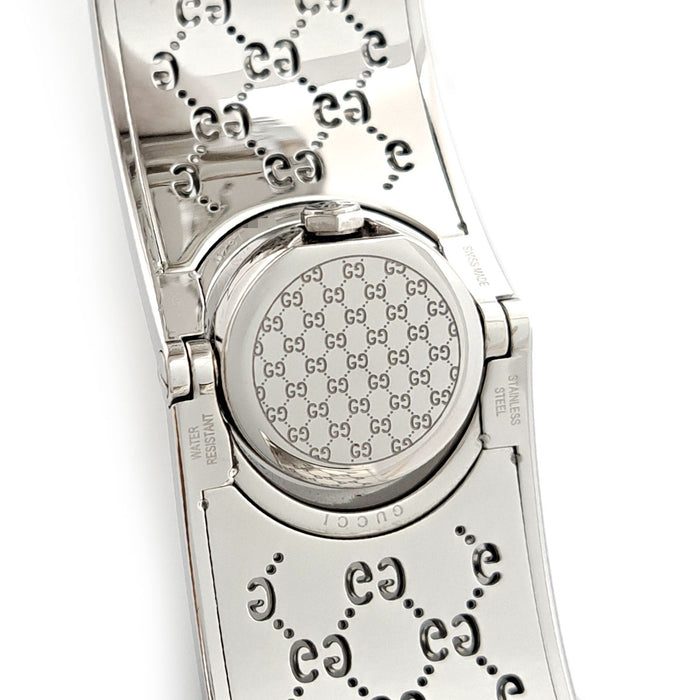 GUCCI 
Montre bracelet manchette 
Avec boîte et papiers