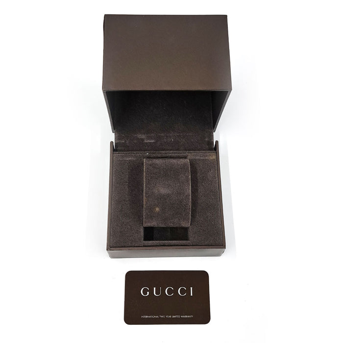 GUCCI 
Montre bracelet manchette 
Avec boîte et papiers