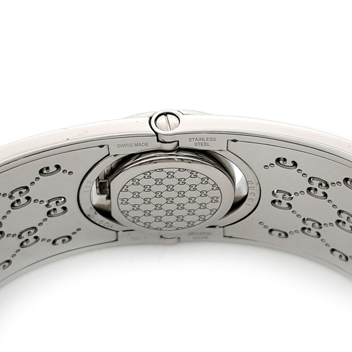 GUCCI 
Montre bracelet manchette 
Avec boîte et papiers