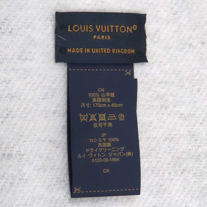 LOUIS VUITTON 
LV ロゴ カシミヤ グラデーション フリンジ 
エシャルプ レイキャビック グラディエント マフラー 
モノグラム