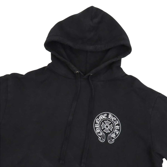 CHROME HEARTS 
Malibu exclusive scroll label SWTSHRT PLVR logo CH pullover 
Malibu exclusive horseshoe hoodie