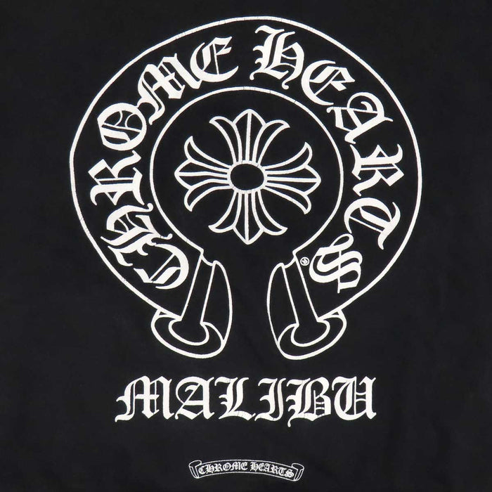 CHROME HEARTS 
Malibu exclusive scroll label SWTSHRT PLVR logo CH pullover 
Malibu exclusive horseshoe hoodie