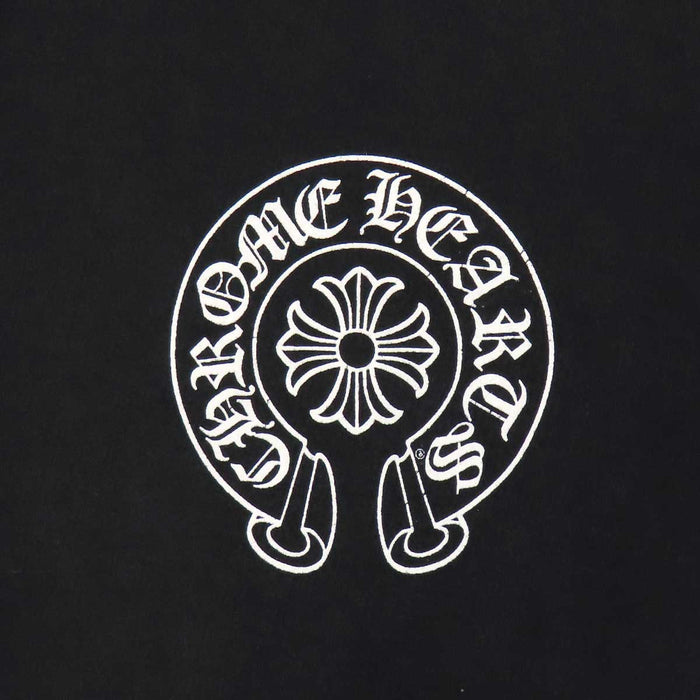 CHROME HEARTS 
Malibu exclusive scroll label SWTSHRT PLVR logo CH pullover 
Malibu exclusive horseshoe hoodie