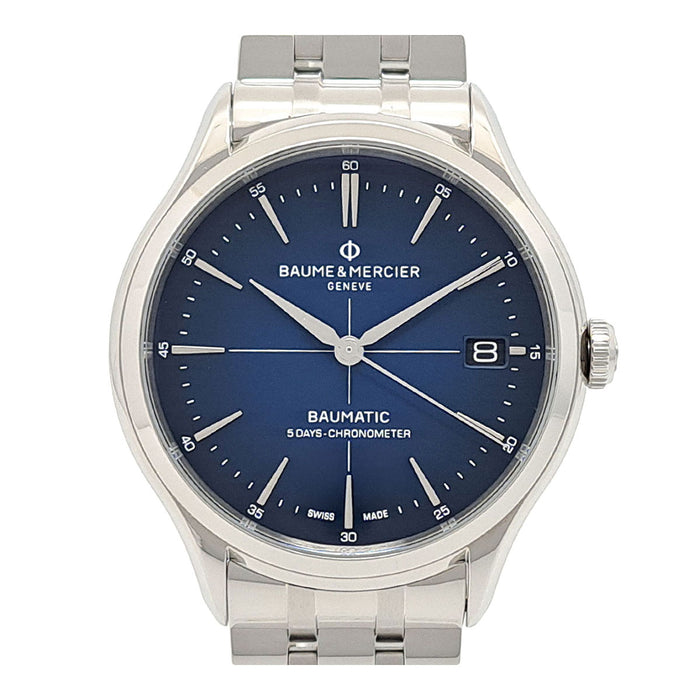 Baume & Mercier 
Clifton Baumatic 5 DAYS 
With box and papers