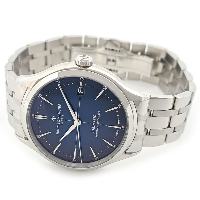 Baume & Mercier 
Clifton Baumatic 5 DAYS 
With box and papers