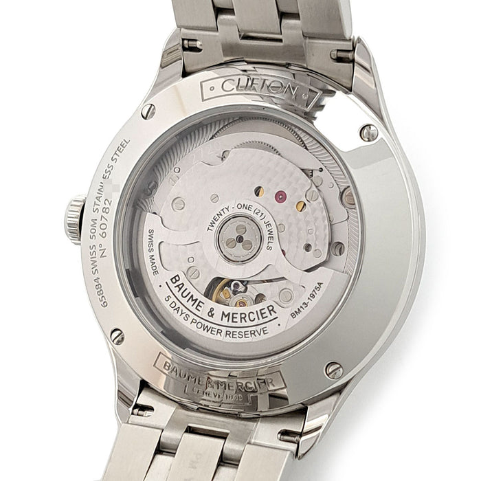 Baume & Mercier 
Clifton Baumatic 5 DAYS 
With box and papers