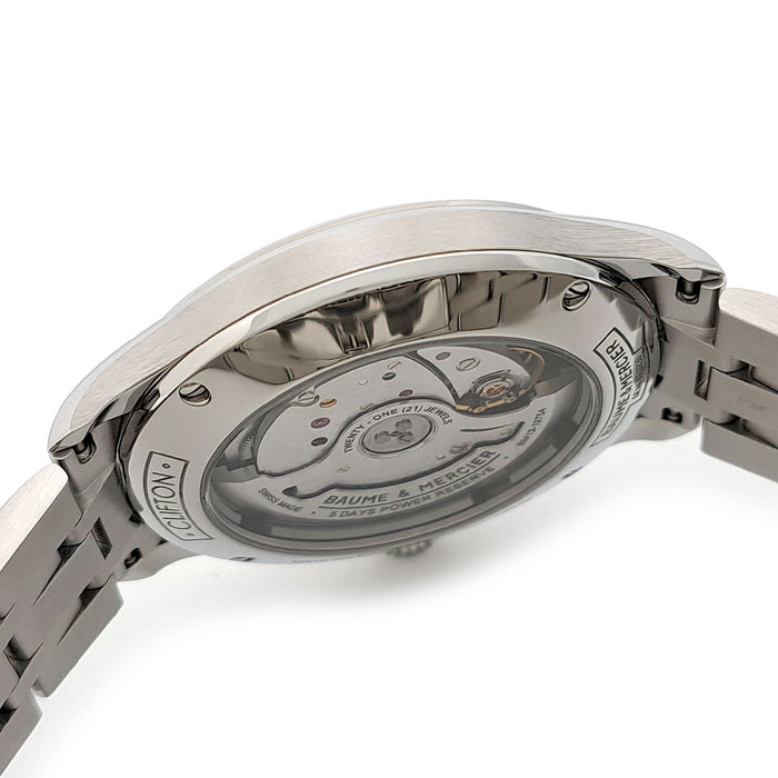 Baume & Mercier 
Clifton Baumatic 5 DAYS 
With box and papers