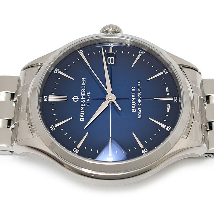 Baume & Mercier 
Clifton Baumatic 5 DAYS 
With box and papers