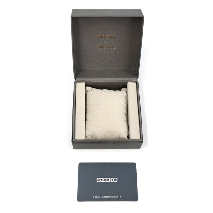 SEIKO 
SEIKO×TiCTAC TiCTAC 40th Anniversary Collaboration 
With box and papers
