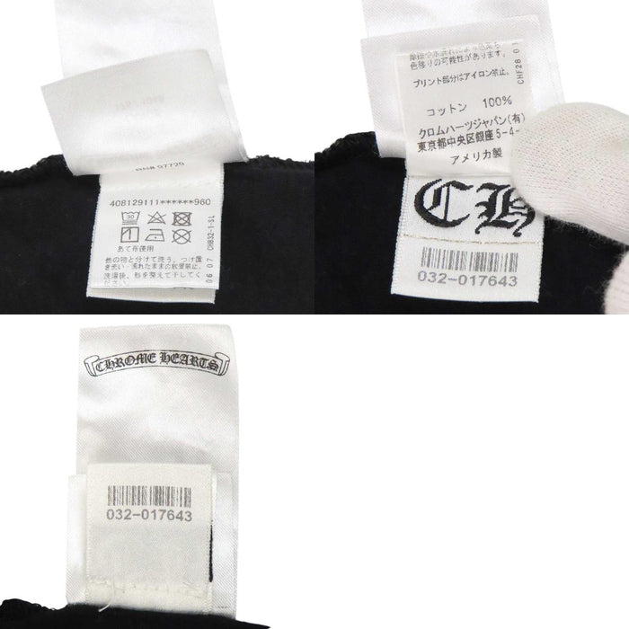 CHROME HEARTS 
CH ホースシュー コットン 
フローラルクロス バック プリント Tシャツ