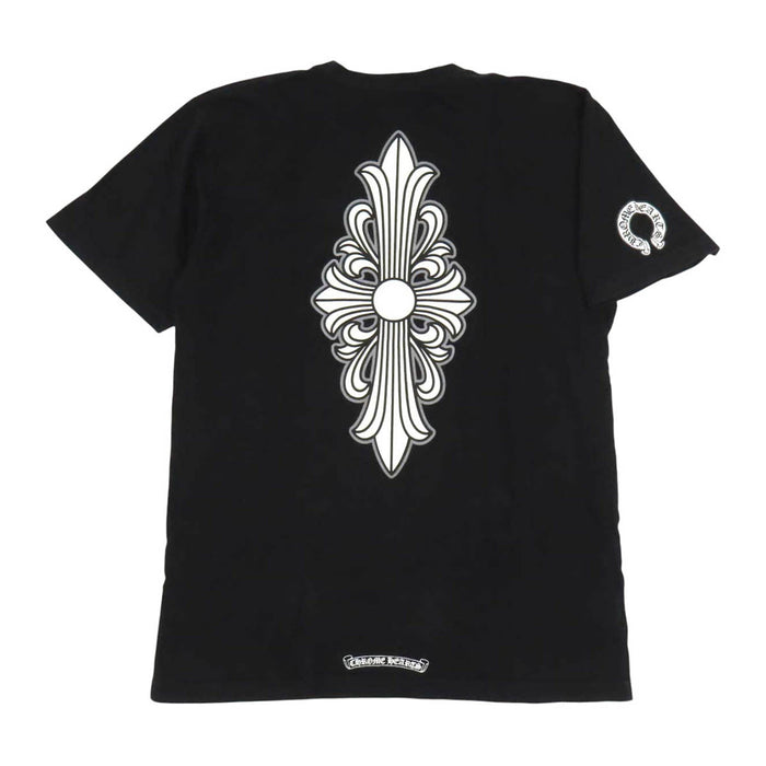 CHROME HEARTS 
CH ホースシュー コットン 
フローラルクロス バック プリント Tシャツ