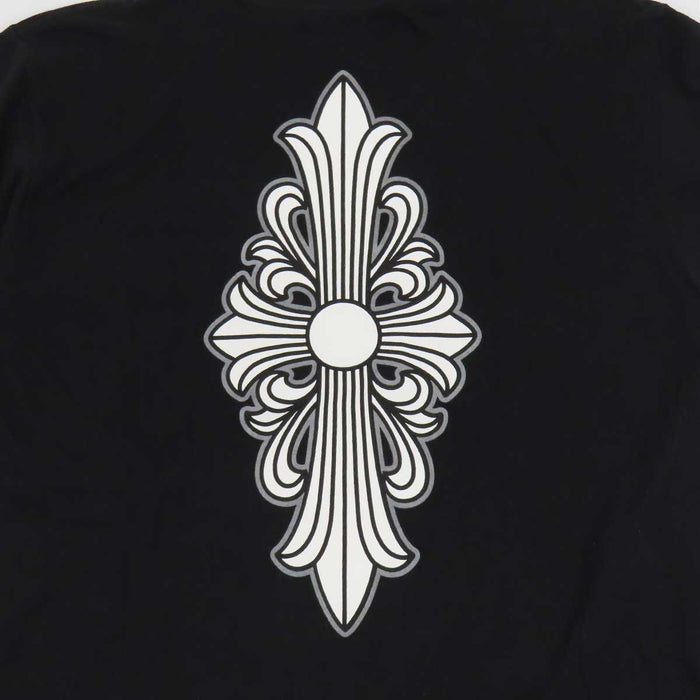 CHROME HEARTS 
CH ホースシュー コットン 
フローラルクロス バック プリント Tシャツ