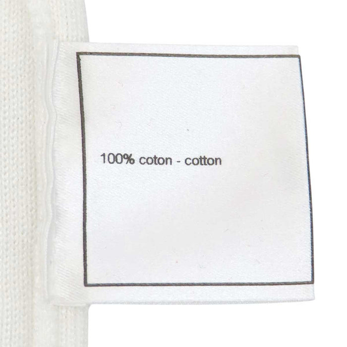CHANEL 
COCO CC Logo V-Neck 02S 
Coco Mark Long-Sleeve Cotton Knit
