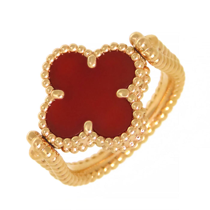 Van Cleef & Arpels 
Vintage Alhambra Reversible Ring