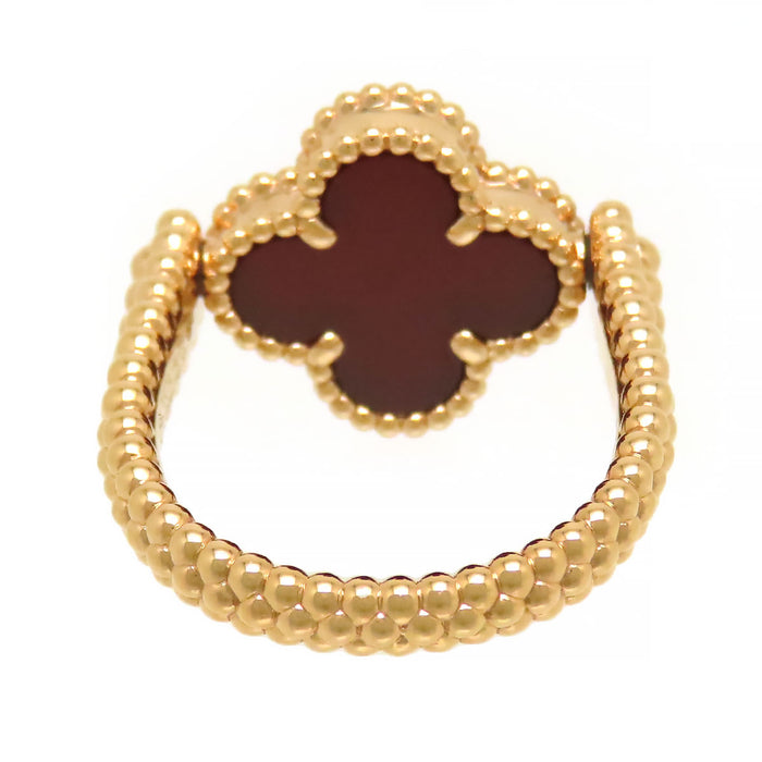 Van Cleef & Arpels 
Vintage Alhambra Reversible Ring