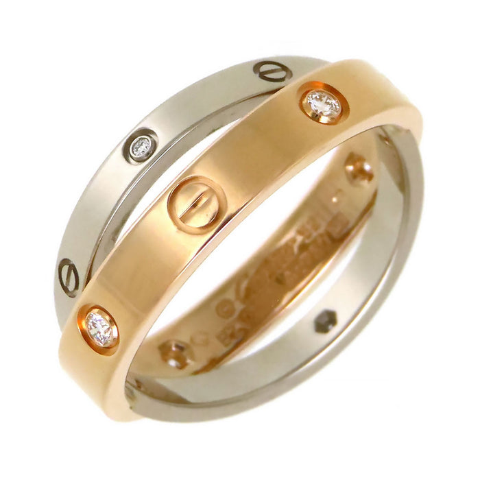 CARTIER 
ビー ラブ リング ハーフダイヤモンド