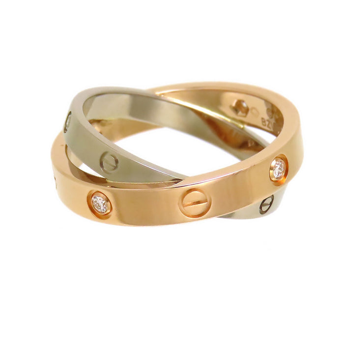 CARTIER 
ビー ラブ リング ハーフダイヤモンド