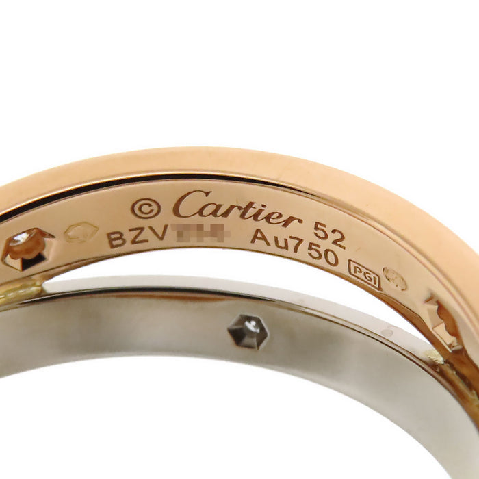 CARTIER 
ビー ラブ リング ハーフダイヤモンド