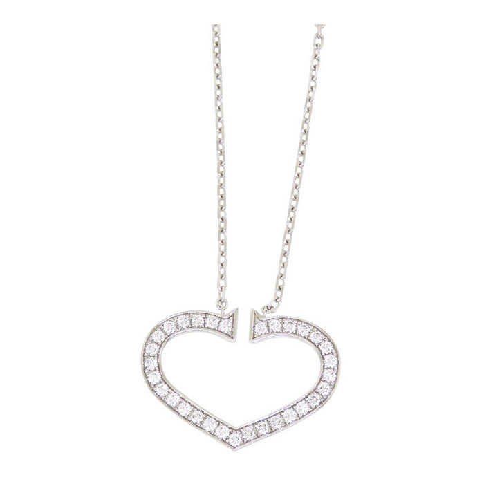 CARTIER 
C Heart Diamond Necklace