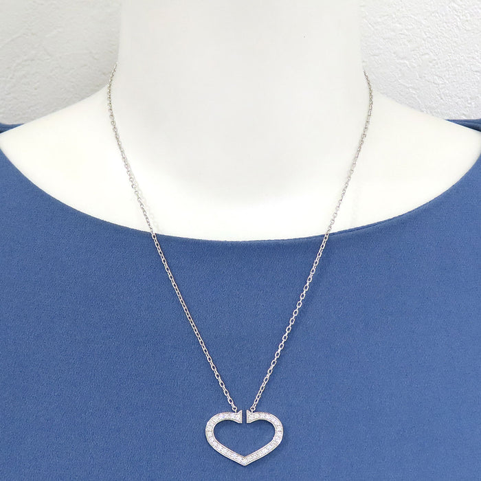 CARTIER 
C Heart Diamond Necklace